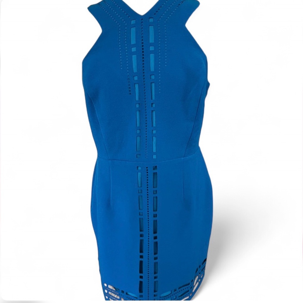 Greylin Royal Blue Cutout Mini Dress
